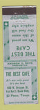 Matchbook Cover - The Best Cafe El Paso TX