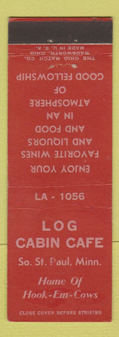 Matchbook Cover - Log Cabin Cafe South St Paul MN
