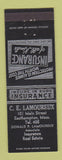 Matchbook Cover - CE Lamoureux Insurance Easthampton MA Real Estate