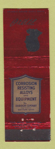 Matchbook Cover - Duriron Company Dayton OH Corrosion Resisting Alloy WEAR