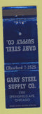 Matchbook Cover - Gary Steel Supply Chicago IL