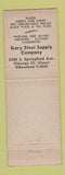 Matchbook Cover - Gary Steel Supply Chicago IL