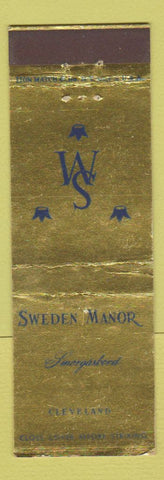 Matchbook Cover - Sweden Manor Smorgasbord Cleveland OH