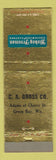 Matchbook Cover - Hickey Freeman Men's Clothes CA Cross Green Bay WI WEAR