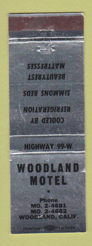 Matchbook Cover - Woodland Motel Woodland CA WEAR