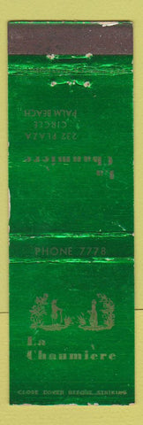 Matchbook Cover - La Chaumiere Palm Beach FL WEAR