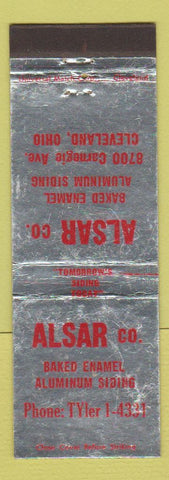 Matchbook Cover - Alsar Company Aluminum Siding Cleveland OH WEAR