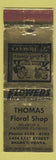 Matchbook Cover - Thomas Floral Shop Sharon PA