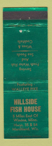 Matchbook Cover - Hillside Fish House Marshland WI