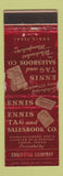 Matchbook Cover - Ennis Tag and Salesbook Ennis TX WEAR