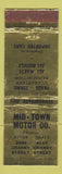 Matchbook Cover - Mid Town Motors WEAR