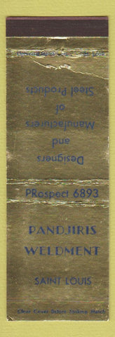 Matchbook Cover - Pandjiris Weldment Steel Products St Louis MO