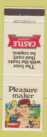 Matchbook Cover - Castle Lager Beer South Africa