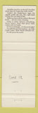 Matchbook Cover - Castle Lager Beer South Africa