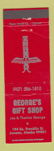 Matchbook Cover - George's Gift Shop Juneau AK
