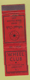 Matchbook Cover - Wheel Club Union City NJ WORN