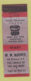 Matchbook Cover - WW Harvey Election Post Office Clerks Houston TX WEAR 1939