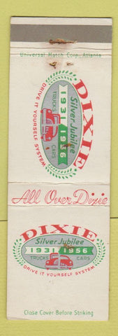 Matchbook Cover - Dixie Car Rentals 1956 WEAR