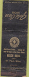 Matchbook Cover - Red Cross Shoes Husch Bros St Paul MN WORN