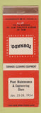 Matchbook Cover - Tornado Cleaning Equipment Chicago IL 1954