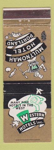 Matchbook Cover - Multnomah Hotel Portland OR
