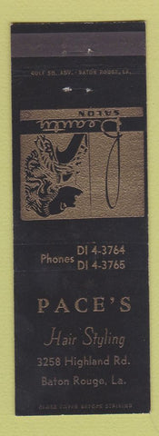 Matchbook Cover - Pace's Hair Salon Baton Rouge LA