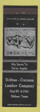 Matchbook Cover - Britton Cravens Lumber Silsbee TX WEAR