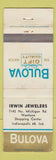 Matchbook Cover - Bulova Watches Irwin Jewelers Indianapolis IN WEAR