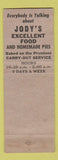 Matchbook Cover - Jody's Drive In Restaurant