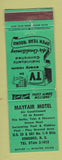 Matchbook Cover - Mayfair Motel Concord NC