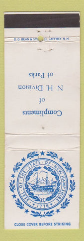 Matchbook Cover - NH New Hampshire Division of Parks DD Bean