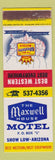 Matchbook Cover - Maxwell House Motel Show Low AZ Best Western