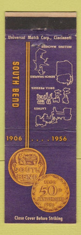 Matchbook Cover - South Bend Tools Lathes Drill Press IN 1956