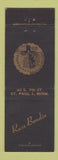 Matchbook Cover - Russ Boudin St Paul MN Minnesota Centennial 1958