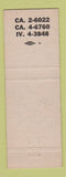 Matchbook Cover - Russ Boudin St Paul MN Minnesota Centennial 1958