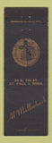 Matchbook Cover - Al Mullenbach St Paul MN Minnesota Centennial 1958