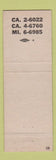 Matchbook Cover - Al Mullenbach St Paul MN Minnesota Centennial 1958