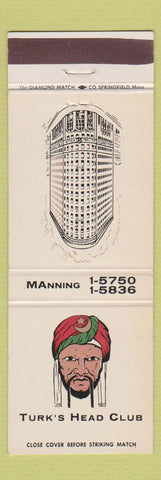 Matchbook Cover - Turk's Head Club