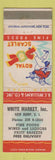 Matchbook Cover - Royal Scarlet Foods White Market New Dorp SI NY