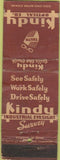 Matchbook Cover - Kindy Optical Co Minneapolis MN WORN