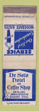 Matchbook Cover - De Soto Hotel Dalhart TX WEAR