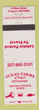 Matchbook Cover - Ocean Farms Restaurant Seafood Freeport ME