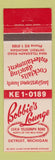 Matchbook Cover - Bobbie's Lounge Detroit MI