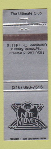 Matchbook Cover - Nite Moves Cleveland OH Club