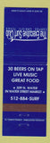 Matchbook Cover - Executive Surf Club Corpus Christi TX