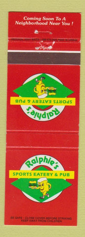 Matchbook Cover - Ralphie's Sports Eatery Pub