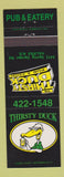 Matchbook Cover - Thirsty Duck Pub Eatery Halifax NS