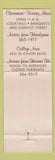Matchbook Cover - Don Jose's Restaurants Mexican Clairemont