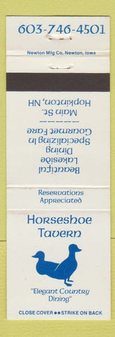 Matchbook Cover - Horseshoe Tavern Hopkinton NH