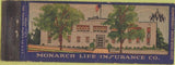 Matchbook Cover - Monarch Life Insurance Co Springfield MA